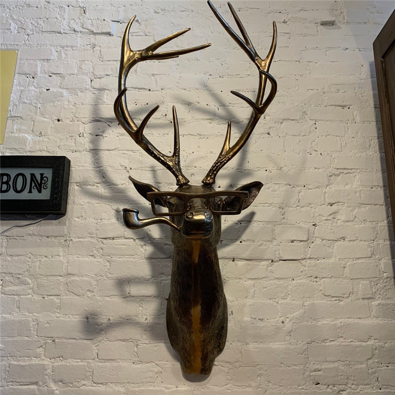Frankie Stag Animal Resin Hanging Ornament Wall Art Gift