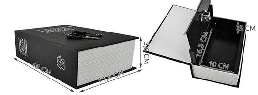 Hidden safe | Book safe with lock black black_max black.