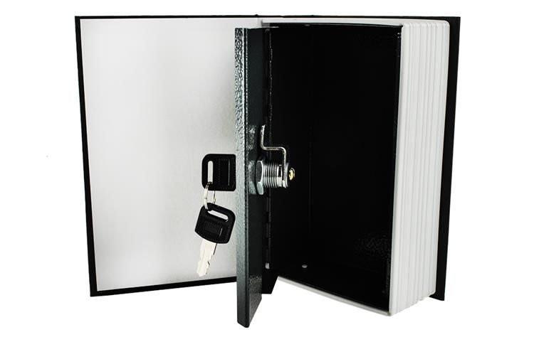 Hidden safe | Book safe with lock black black_max black.