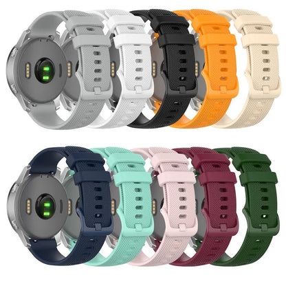 Silicone Strap Compatible with Garmin Venu 3 Forerunner 265 255 245 Vivoactive 4 Venu Sq 2 Plus 22mm Army Green Band Replacement