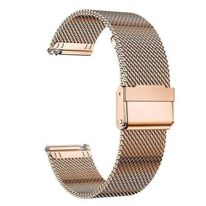 Stainless Steel Bracelet Compatible withSamsung Galaxy Watch 4 5 6 40mm 44mm Mesh Loop Bling Case Gold Set.