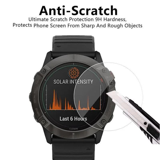 Tempered Glass for Garmin Fenix 7X 7S 7 6X 6S 6 Pro Garmin Fenix 5 5S 5X Plus Screen Protector Film Film Fenix 6S Pro quantity-1pc glass.