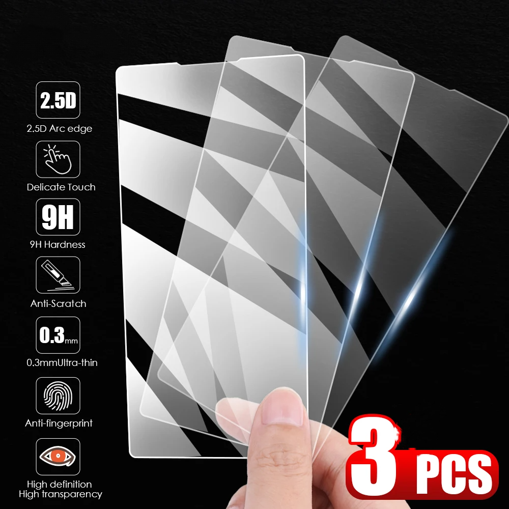 3pcs 0.26mm 2.5D Tempered Glass Screen Protector Compatible with Sony Xperia 1 III.