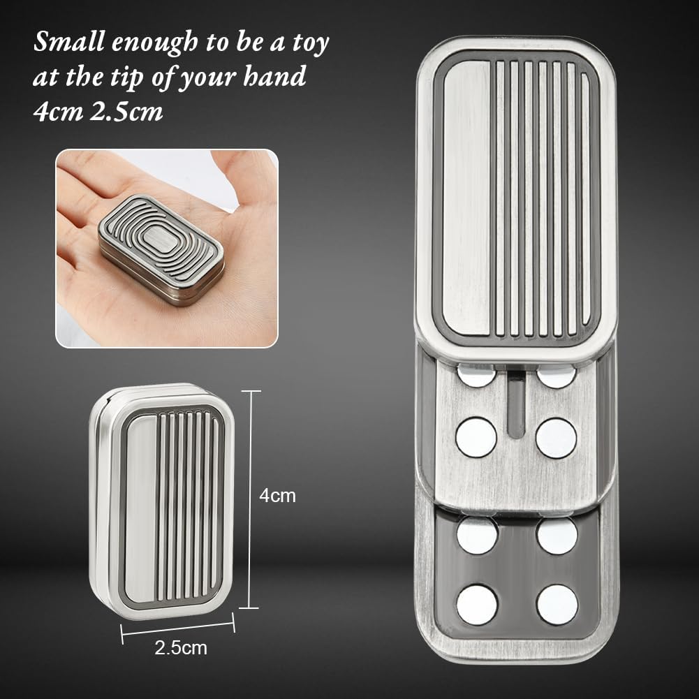 Metal Fidget Slider Toy, EDC Fidget Toy for Adults, Stress Relief for Anxiety.