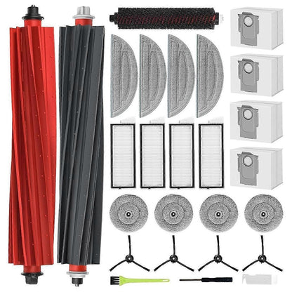 Replacement Parts for Roborock S8 Maxv Ultra, Main Brush and Side Brush As Shown_MGF As Shown.