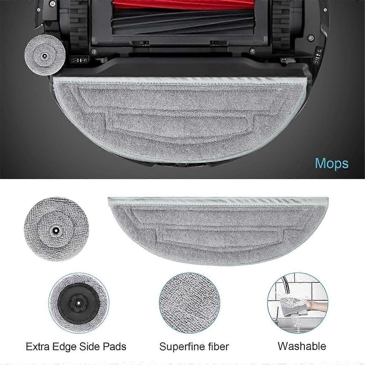 Replacement Parts for Roborock S8 Maxv Ultra, Main Brush and Side Brush As Shown_MGF As Shown.