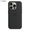 Compatible with Apple iPhone 15 Pro MagSafe Case Black.