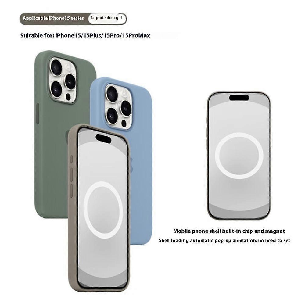 Compatible with Apple iPhone 15 Pro MagSafe Case Black.