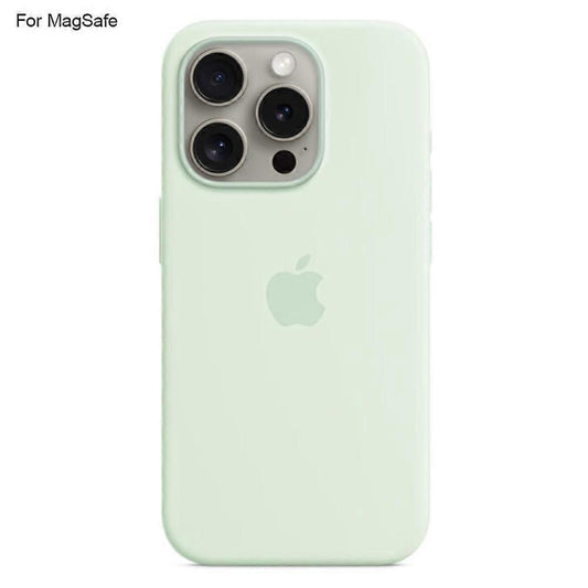 iPhone 15 Pro Case Liquid Silicone with MagSafe Compatible with iPhone Induction Popover Perfect Mint Green MGF.