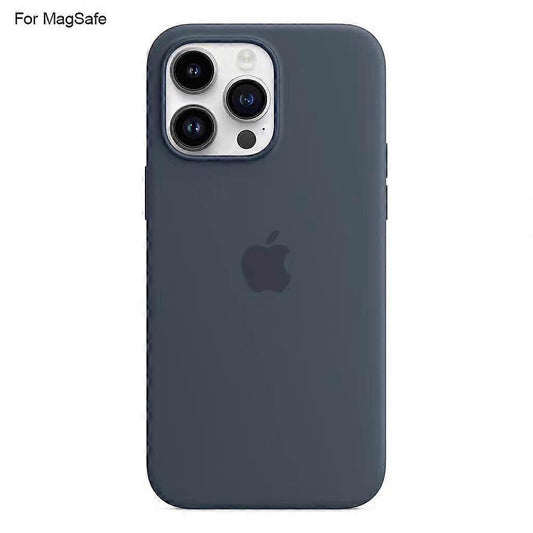 iPhone 14 Pro Case Compatible with Magsafe Liquid Silicone Phone Case Induction Popover Perfet Dark Blue MGF Dark Blue.
