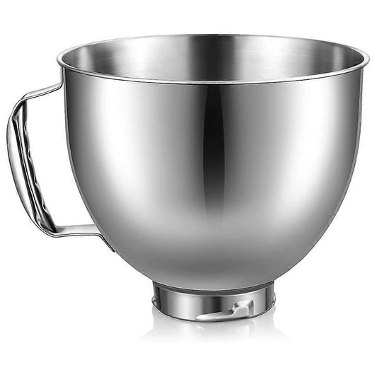 KitchenAid Mixer Bowl Stainless Steel Compatible with KitchenAid 4.5-5 Quart Tilt Head Stand Mixer Silver.