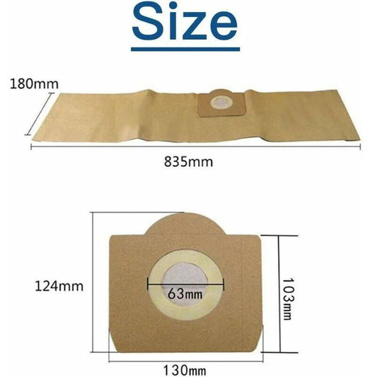 Karcher WD3 Vacuum Cleaner Bags 5-Pack Compatible with WD3 WD3 Premium WD3200 WD3500P A2204 A2534 SE4001.._MGF.