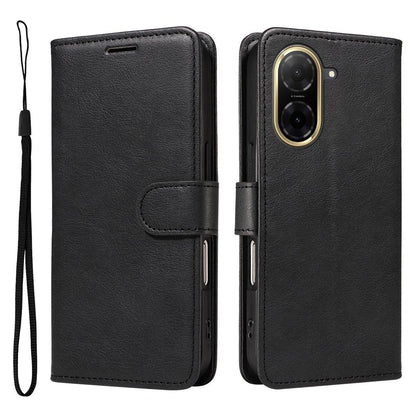 Xiaomi Redmi A5 4G Leather Wallet Case with Card Slots, PU Leather Cover, MGF Black Color, Compatible with Xiaomi.