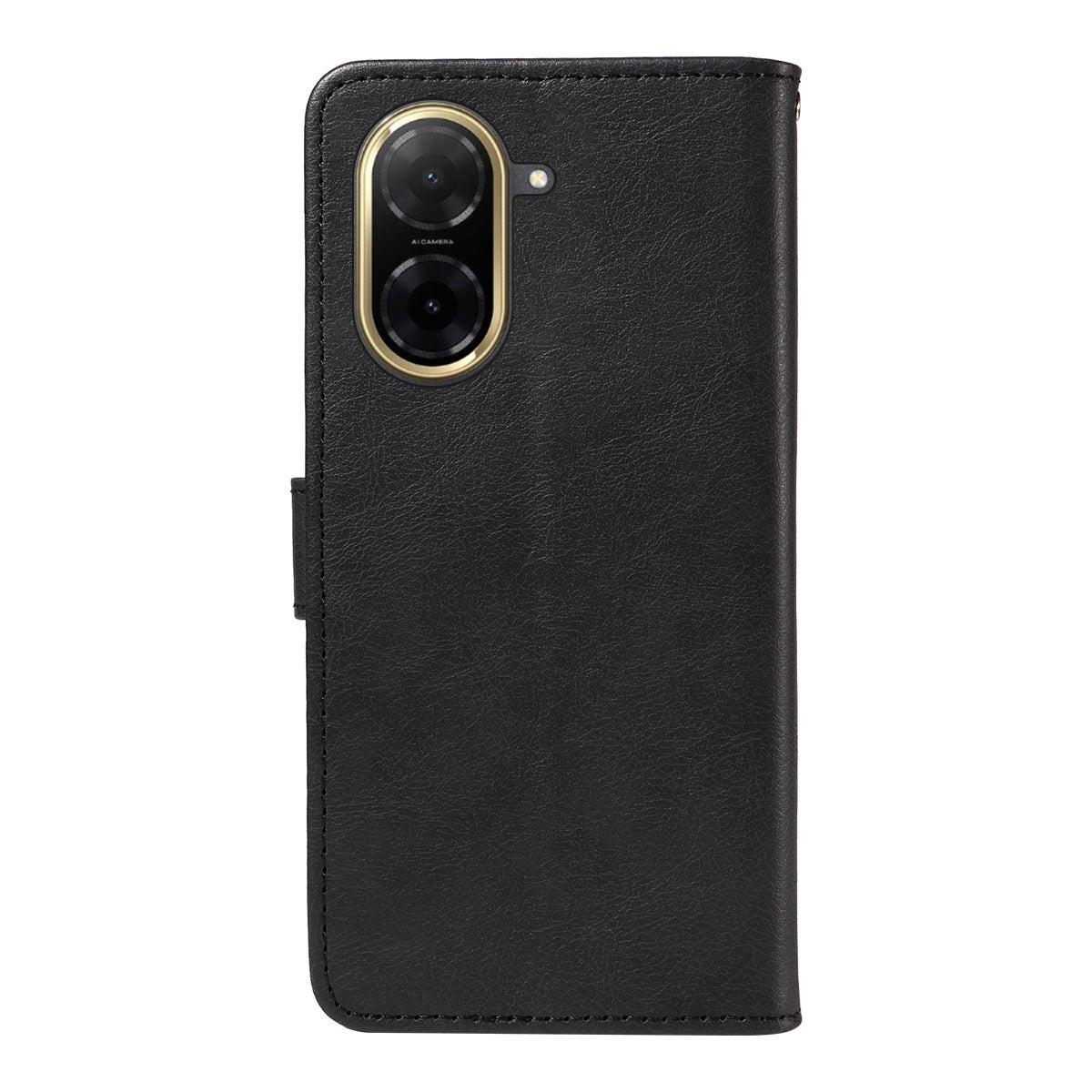 Xiaomi Redmi A5 4G Leather Wallet Case with Card Slots, PU Leather Cover, MGF Black Color, Compatible with Xiaomi.