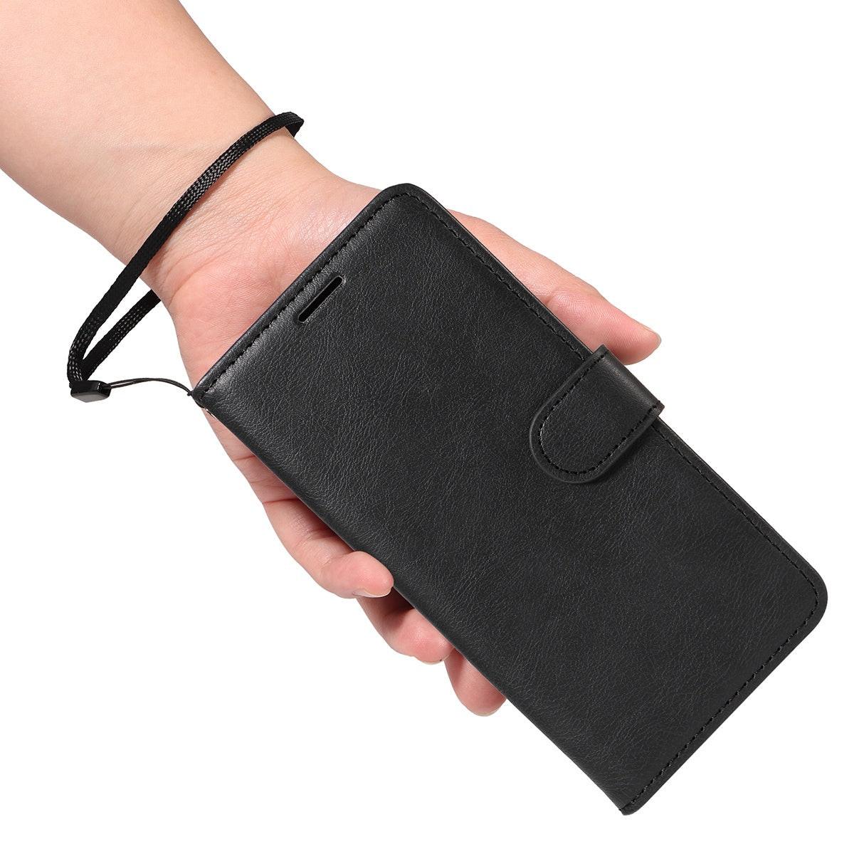 Xiaomi Redmi A5 4G Leather Wallet Case with Card Slots, PU Leather Cover, MGF Black Color, Compatible with Xiaomi.