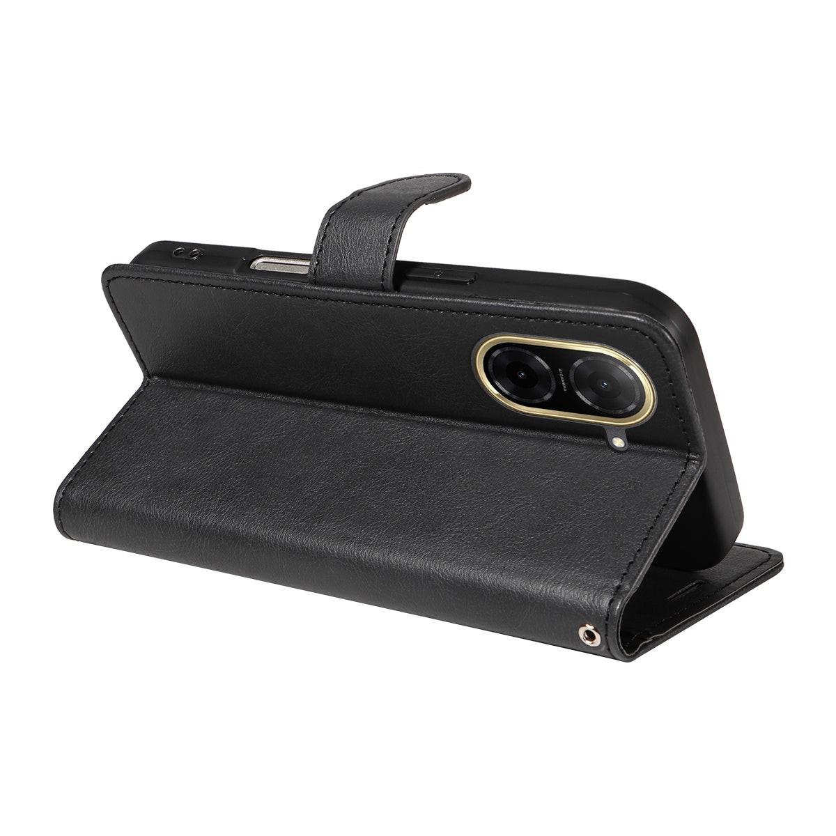 Xiaomi Redmi A5 4G Leather Wallet Case with Card Slots, PU Leather Cover, MGF Black Color, Compatible with Xiaomi.