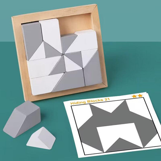 Hidden Block Puzzle Puzzle Toys Wooden Puzzle C.