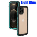 IP68 Waterproof Case for iPhone 15 14 13 12 11 Pro Max XS Max XR 7 8 RedPepper Transparent Protection Diving Underwater Swimming Outdoor Sports Grass Blue Grass Blue i-Phone 15.