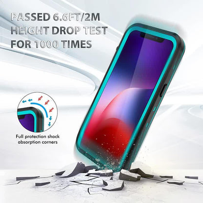 IP68 Waterproof Case for iPhone 15 14 13 12 11 Pro Max XS Max XR 7 8 RedPepper Transparent Protection Diving Underwater Swimming Outdoor Sports RD with Strap RD with Strap i-Phone 15.