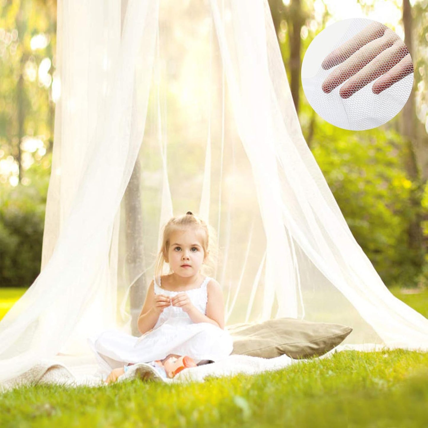Bed canopy, bed canopy, single/double bed mosquito net, bed canopy adult/girl/baby/child mosquito net