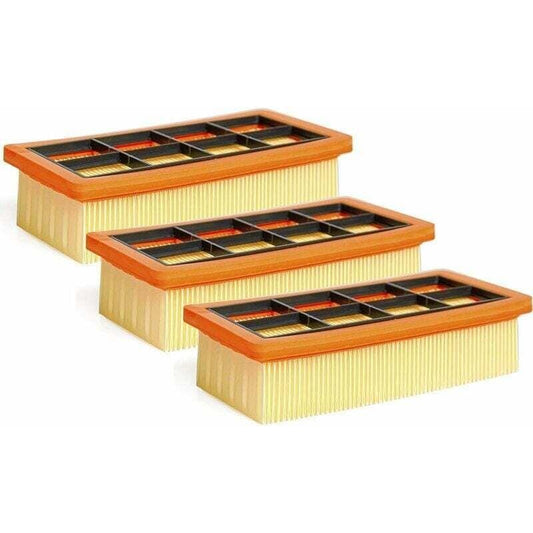 KÃ¤rcher vacuum cleaner filter 3-pack flat pleated filter accessory for KÃ¤rcher vacuum cleaners AD 3200, AD 3 Premium and AD 4 Premium, 6.415-953.0.