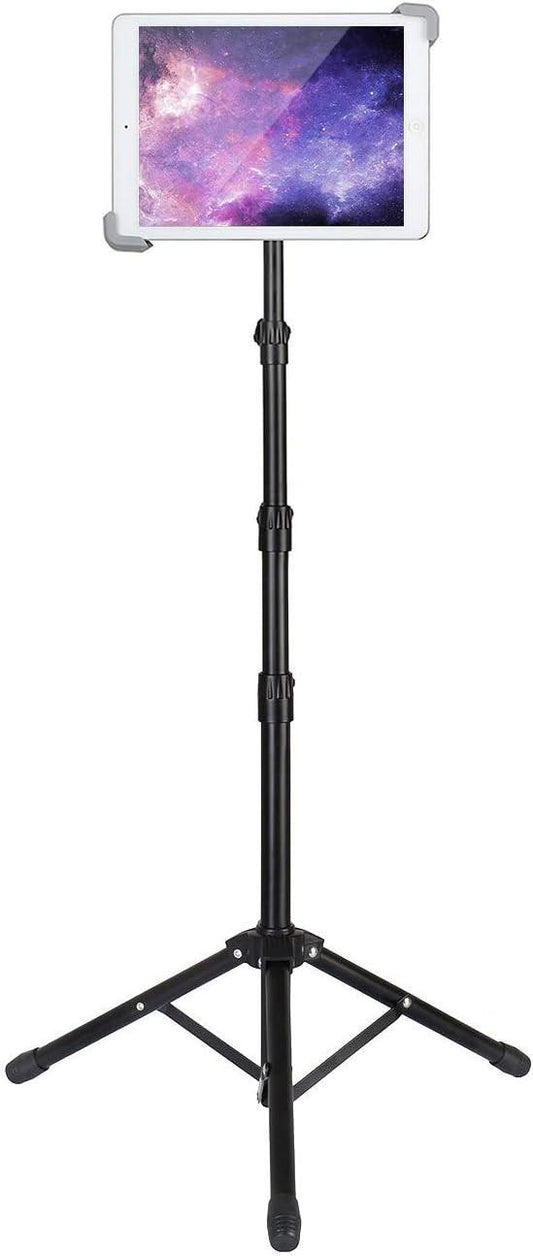Height Adjustable 360Â° Rotating iPad Floor Stand Holder Mount.