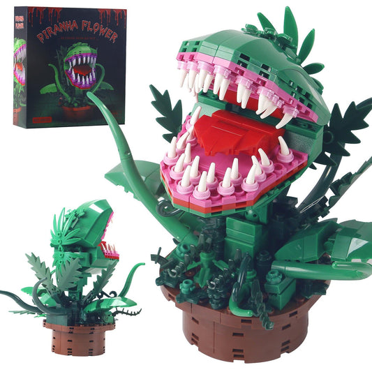 Audrey 2 Piranha Plant Building Toys Sets, Little Shop of Horrors Flowers Cannibal with  Building Blocks, Gift for TV Fans Halloween Christmas Kids Ages 8+.