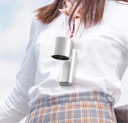 Portable Fan Handheld Mini Turbo Fan Battery ï¼ High Speed Powerful Ice Cooling 5 Speed Adjustable Rechargeable Personal Fans for Beach Camping Travel Working ï¼Whiteï¼.