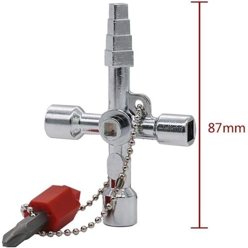 Universal Electrical Cabinet Key Triangle Key Square Key For Train Electrical Cabinet Elevator Multifunctional Hand Tool.