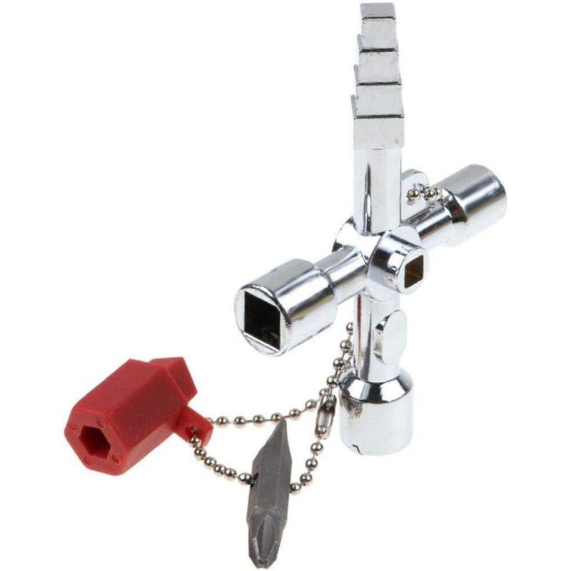 Universal Electrical Cabinet Key Triangle Key Square Key For Train Electrical Cabinet Elevator Multifunctional Hand Tool.