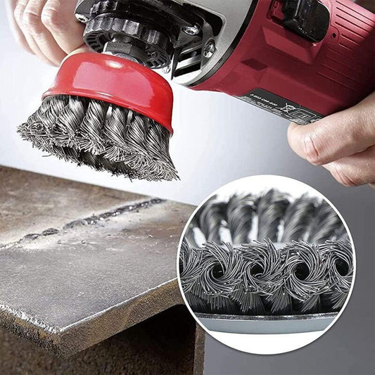 4 pcs Set Conical Brushes, Grinders, Wire Brush, Twisted Cup Brush, Sanding Brushes For Angle Grinder, Corrosion.