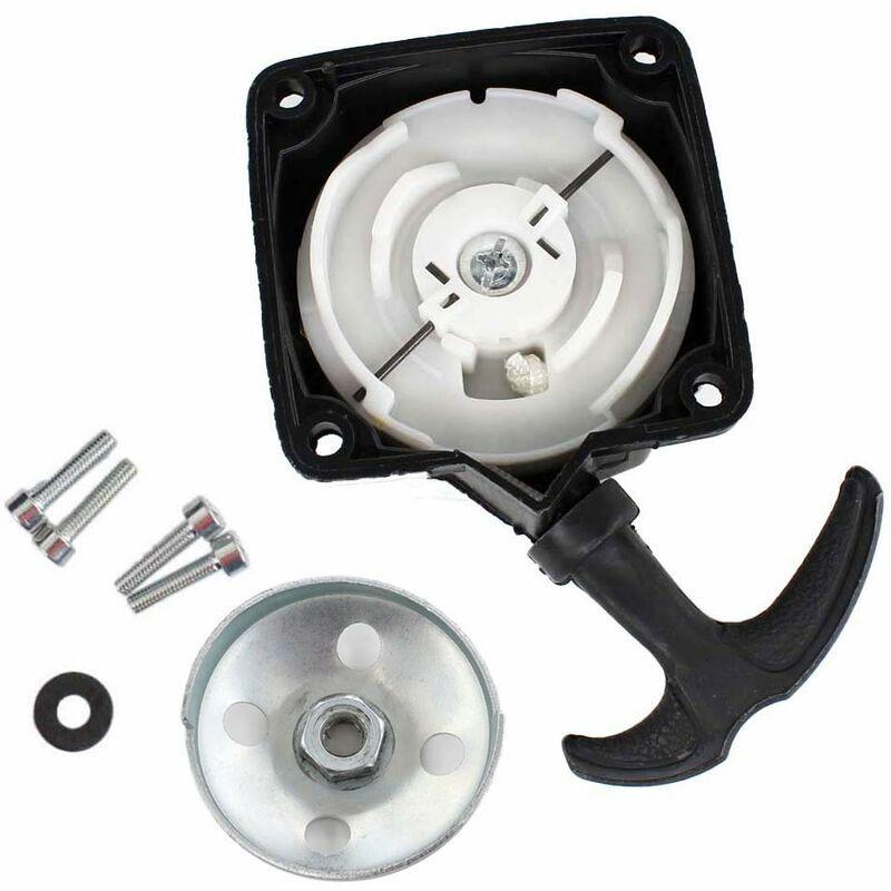 Ersandy Recoil Starter And Starter Plate For Brush Cutter Auger Pump 2-Stroke 30Cc To 50Cc Center Distance 67Mm.