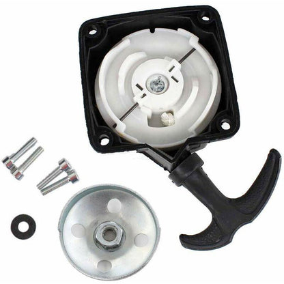 Ersandy Recoil Starter And Starter Plate For Brush Cutter Auger Pump 2-Stroke 30Cc To 50Cc Center Distance 67Mm.