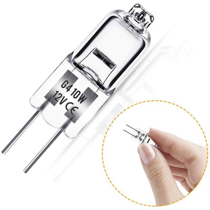 G4 Halogen Bulb, G4 12V 10W Bulb, Warm White 3000K, 150Lm, Dimmable, G4 Halogen Lamp, Clear Capsule Lamp, Pack Of 10