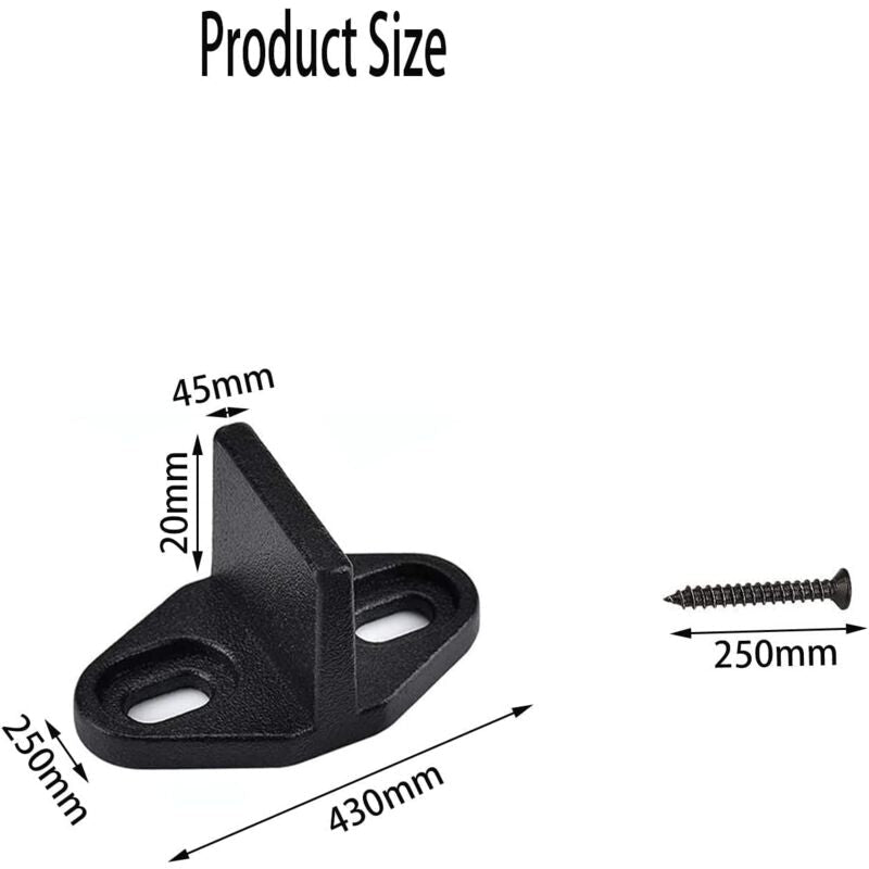 4 Pieces Sliding Door Guide, Pocket Door Guide, Sliding Door Floor Guide, Sliding Barn Door Bottom For Cabinet Door,