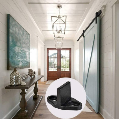 4 Pieces Sliding Door Guide, Pocket Door Guide, Sliding Door Floor Guide, Sliding Barn Door Bottom For Cabinet Door,