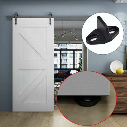 4 Pieces Sliding Door Guide, Pocket Door Guide, Sliding Door Floor Guide, Sliding Barn Door Bottom For Cabinet Door,