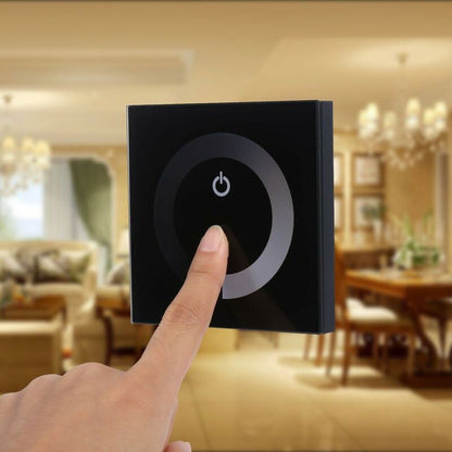 LED Dimmer Switch,Fydun Dimmable LED Touch Panel Single Color Dimmer Wall Switch Controller Touch Panel LED Light Bar