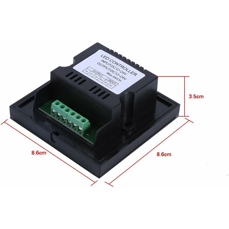LED Dimmer Switch,Fydun Dimmable LED Touch Panel Single Color Dimmer Wall Switch Controller Touch Panel LED Light Bar
