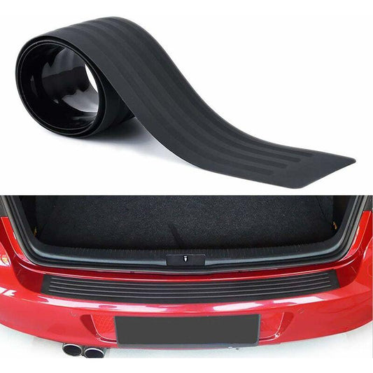Rear Bumper Protector Guard Universal Black Rubber Anti-Scratch Trunk Door Entry Guards Accessory Trim Cover For.