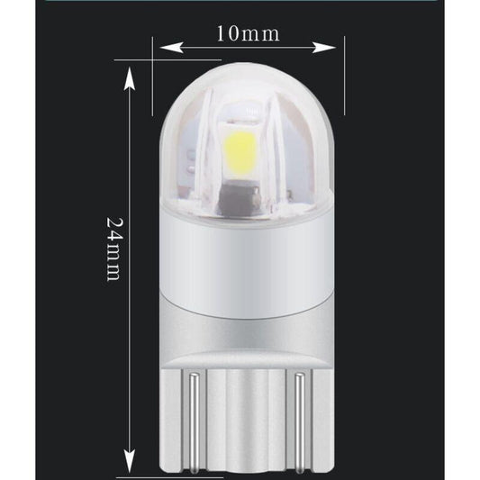 T10 W5W LED Side Marker Light 12V 6000K White 168 194 LED Turn Signal Light For Car Motorcycle License Plate Light Bulb.