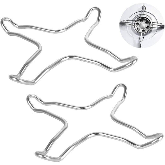 2 pcs Stainless Steel Gas Hob Reducer For Gas Hob, Hob, Hob, Hob, Trivet, Wok Holder, Gas Pot.