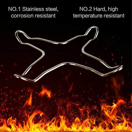 2 pcs Stainless Steel Gas Hob Reducer For Gas Hob, Hob, Hob, Hob, Trivet, Wok Holder, Gas Pot.