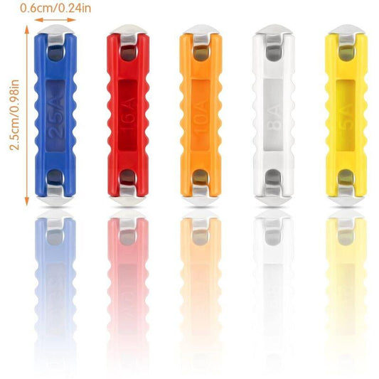 Torpedo Fuse, 200 pcs Car Torpedo Fuse For Classic Car Motorcycle, Car Torpedo Fuse With Storage Box And Continental.