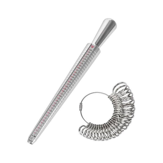 Ring Sizer 41-76 Finger Size Gauge Ring Sizer Tool With 3 Measuring Scales (Eu, Us, Uk).
