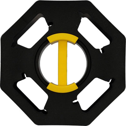 Caravan Cable Reel, Manual, Empty, For Camping And Household, Up To 25 M Of Cable, Plastic, Black And Yellow.