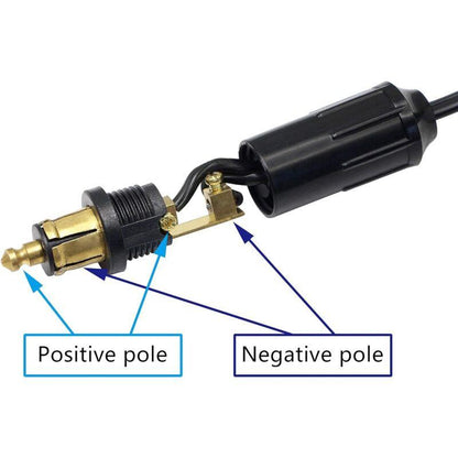 Din Hella Powerlet Plug For Cigarette Lighter 18Awg European Male Din Socket Cigarette Lighter Plug Adapter Socket.