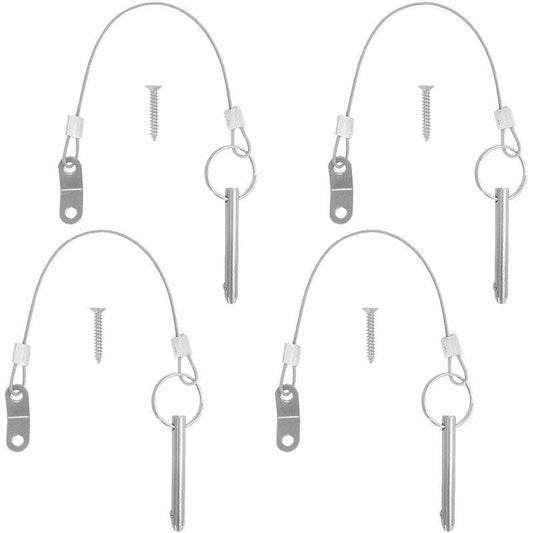 4 pcs Quick Release Pins, 6.3Mm Top Pin Diameter, 51Mm Total Length, 40Mm Effective Length With 316 Stainless Steel.