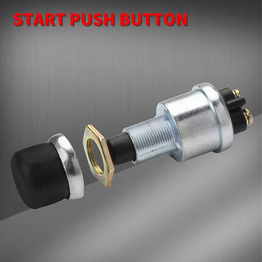 Engine Start Push Button Switch, Waterproof Momentary Starter Switch, 12V/24V Ignition Switch For Car Truck Boat Rv Atv.
