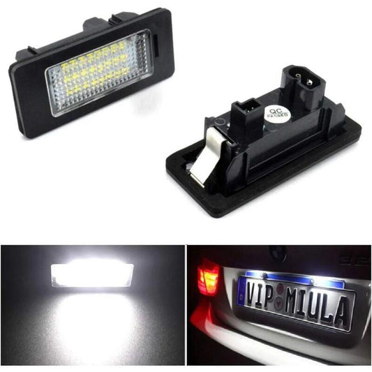 2 pcs Car License Plate Light For B Mw 1 3 5 X Series Error Free 2W 24 LED White Rear Number Plate Light Direct.